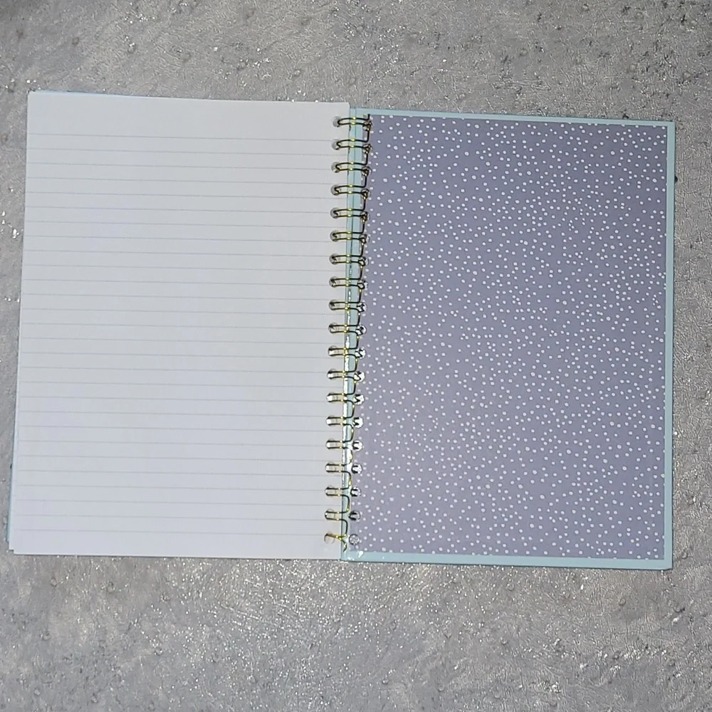 Sky Blue Spiral Hardcover Notebook - 7.0